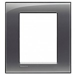 Рамка LivingLight, лондонский туман, прямоугольная форма, итальянский стандарт, 3+3 модуля, Bticino