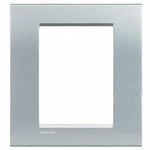 Рамка LivingLight, алюминий, прямоугольная форма, итальянский стандарт, 3+3 модуля, Bticino